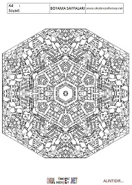 Mandala boyama sayfaları